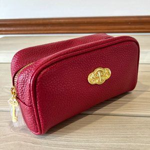 Bare Minerals Red Zippered Cosmetic Bag
